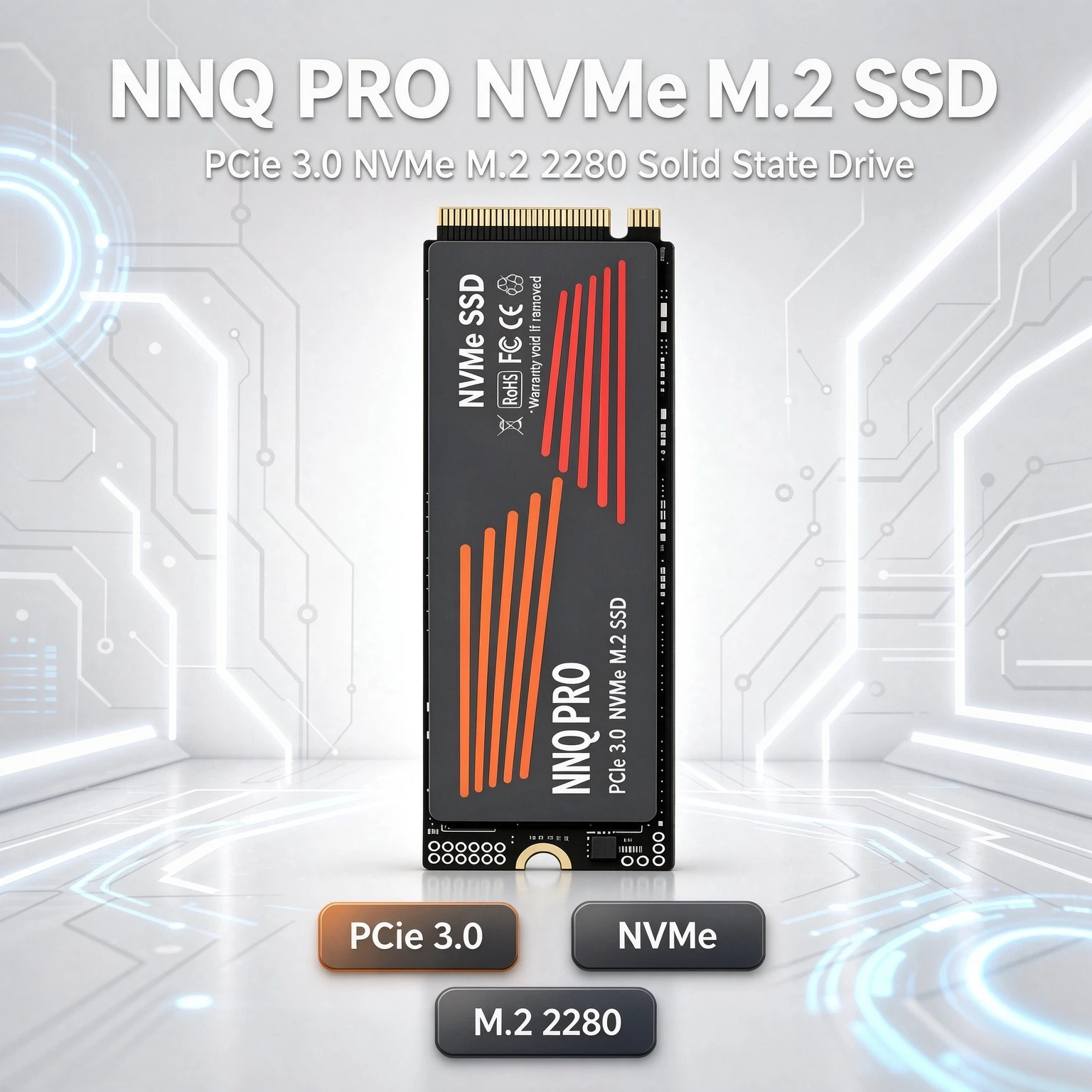 NNQ PRO Original Portable M.2 2280 NVMe SSD PCIe3.0 TLC 3D NAND 2TB 4TB Internal Gaming Solid State Drive for Laptop Desktop PC