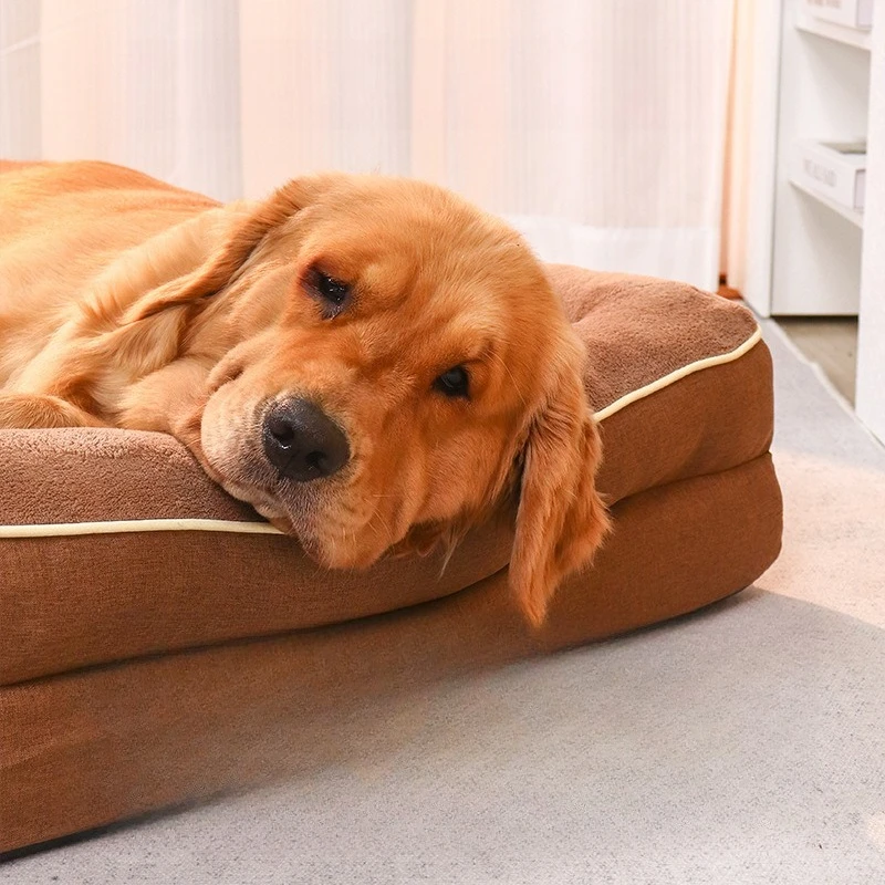 Washable Memory Foam Dog Sofa Bed Detachable Cover Soft Pet Nest Factory Direct Sale for Medium Large Dogs
