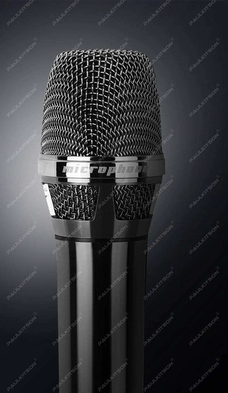 Paulkitson MK-1000 True Diversity Drahtloses Mikrofonsystem 640-690MHz Dual-Handmikrofon UHF Stabiles Signal für Karaoke Live – Detail 9
