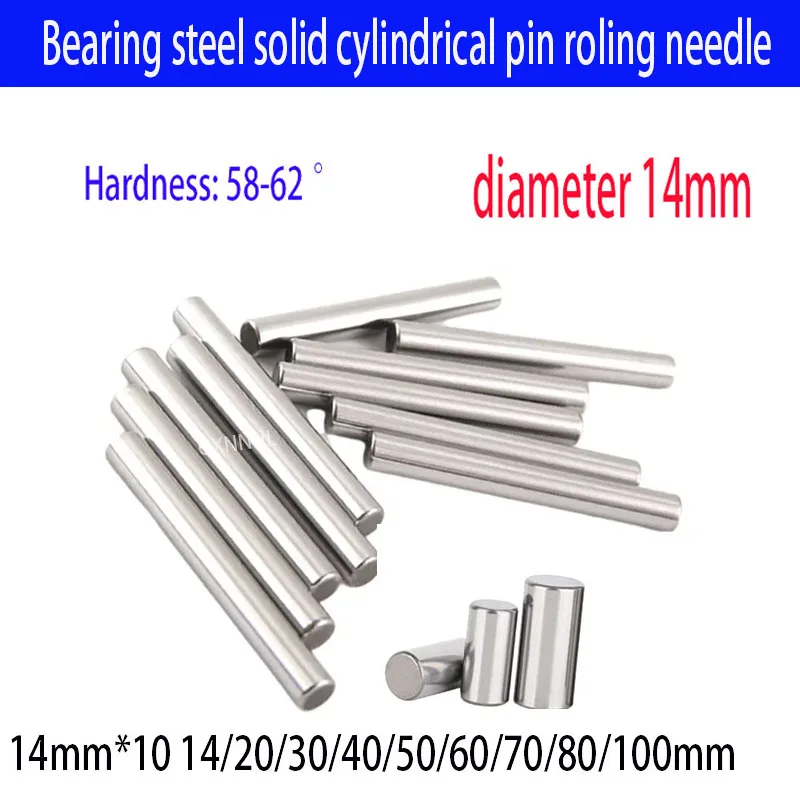 

Bearing steel Cylindrical pin positioning solid pin needle roller diameter 14mm*10/14/15/16/18/20/30/35/40/50/60/65/70/80/100mm