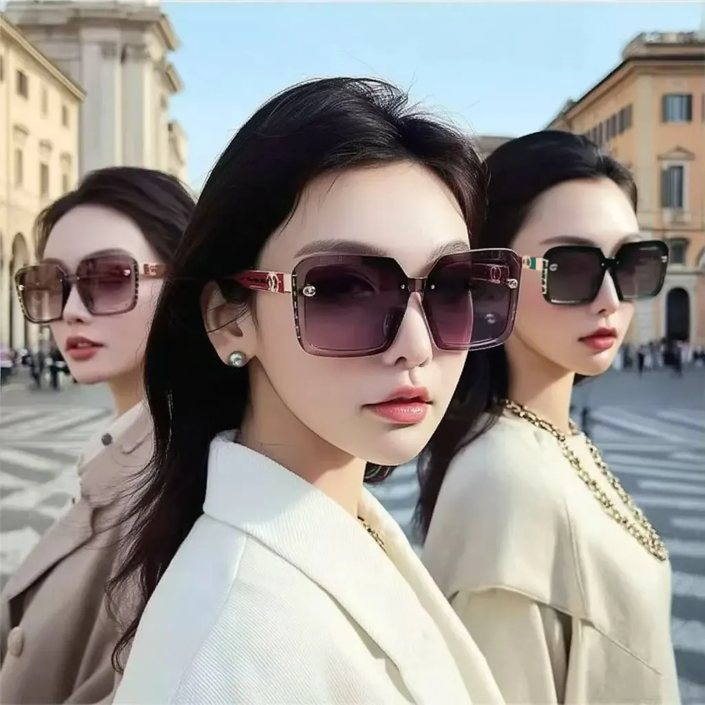 Modische Sonnenbrillen für Frauen Neue Trendige Stile Fahrsonnenbrillen Beliebter Modischer Sonnenschutz