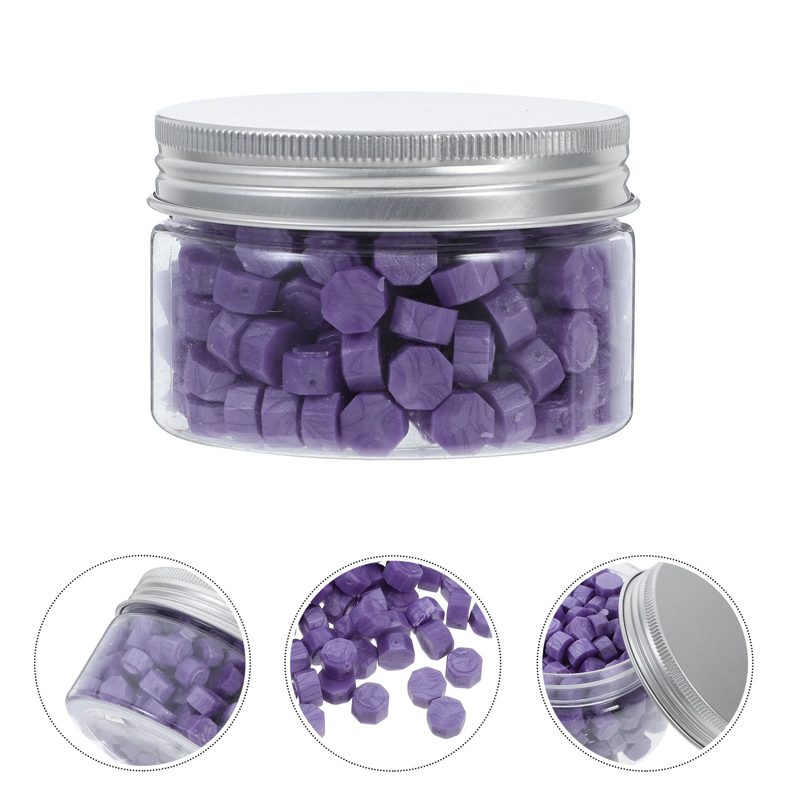 

Octagon Purple Wax Seal Beads Sealing Wax for Stamp Seals Invitations Envelopes DIY Crafts Seal Bead Stamp Kit