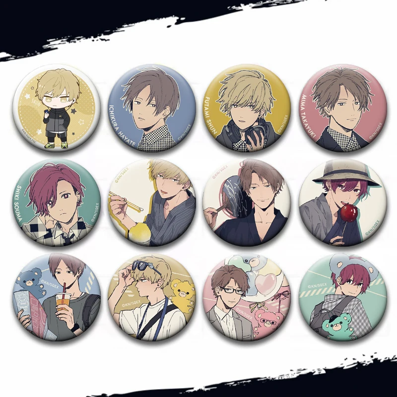 58MM Anime Play It Cool, Guys Characters Pins Tinplate Badge Cartoon Brooches Fans Collection Gifts Clothes Bag Decoration