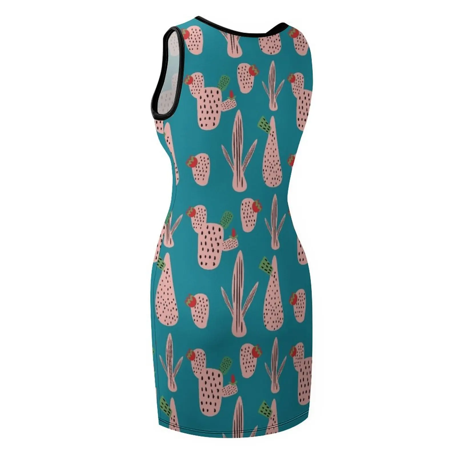 ชุดเดรสแขนกุดสีเขียวอมฟ้าสไตล์มิดเซ็นจูรี  ชุดเดรสหรูหราสำหรับสาวอวบ  ชุดเดรสออกงานกลางคืน  ชุดราตรี  เสื้อผ้าผู้หญิง