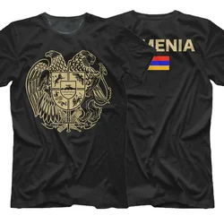 2024Summer Cotton Short Sleeve O-Neck Mens T Shirt New S-5xl Armenia Erevan Coat of Arms of Armenia harajuku graphic t shirts