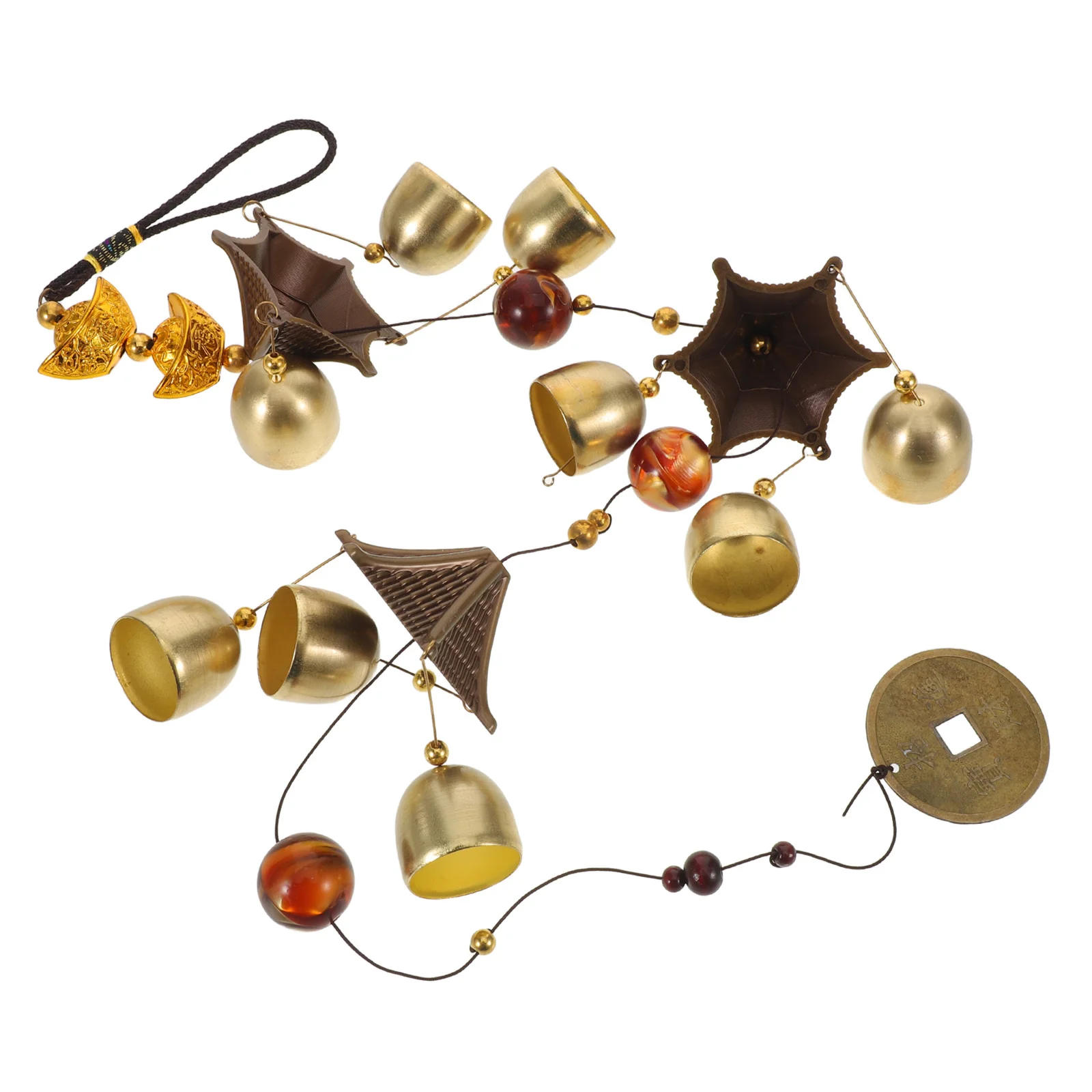 

Vintage Chinese Wind Chimes Rustic Metal Bell Hanging Decoration for Garden Porch Patio Entry Decor Windchimes for Garden