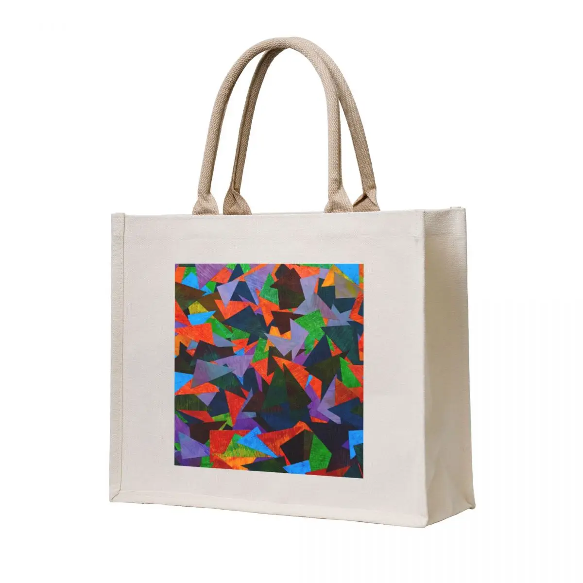 

collage colorful triangles Tote Bag shopper bags for women Gift bags shopper bag women Eco bag