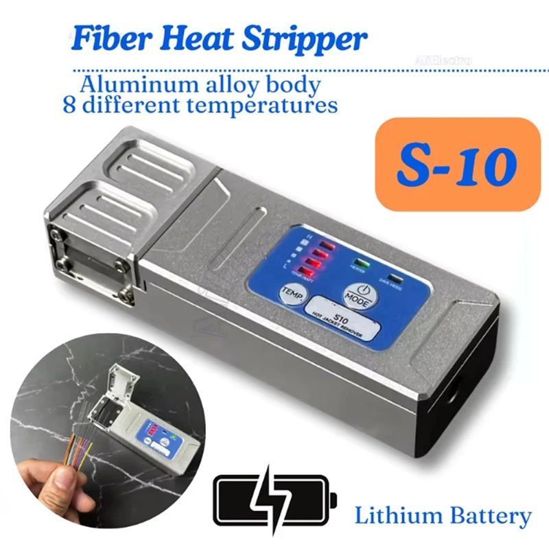 A99E-S10 Fiber Thermal Stripper Pliers Heated Optical Wire Stripping Slitter Ribbon Fiber Hot Jacket Cable Cutter US Plug