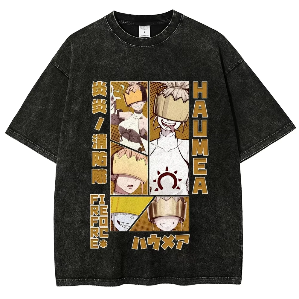 Fire Force Anime T Shirt Unisex Men Women Cotton Graphic Printed Short Sleeve Oversized Streetwear Retro Summer 2026 Hot Sale