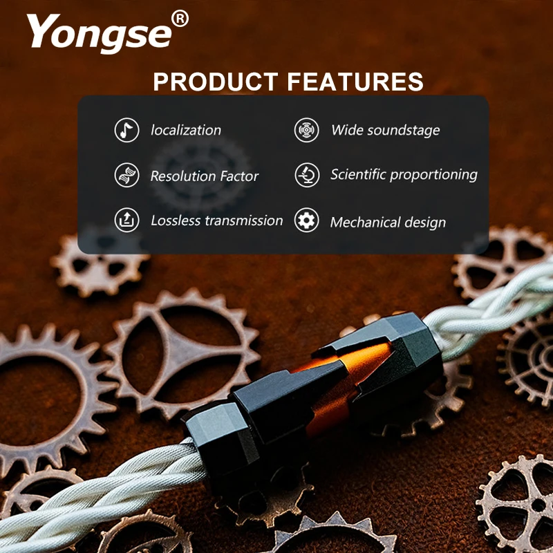 كابل سماعة YONGSE-chifalry الرائد ، 7N OCC HiFi ، Litz مطلي بالفضة ، النحاس الصلب ، الشجاعة ، NEKO ، KATO ، اللهب ، البركات 3 ، الشتاء