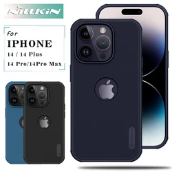 Nillkin For iPhone 12 13 14 15 Pro Max case frosted pro Full 360 TPU PC Protector Back Cover With Logo Cutout For iPhone 14 Plus