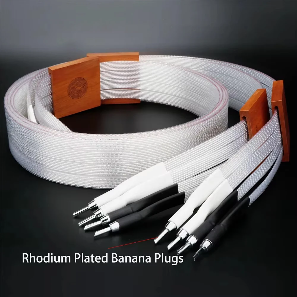 

Valhalla 2 Speaker Cable 2 to 4 Silver Speaker Cables 8N OFC Nordost Speaker Cables Loudspeaker Cable for Amplifier DAC Audio