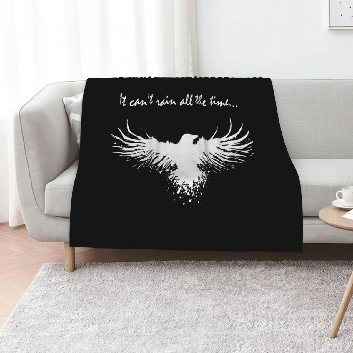 it can't rain all the time Throw Blanket No Pilling Soft Warm Blanket for Bed