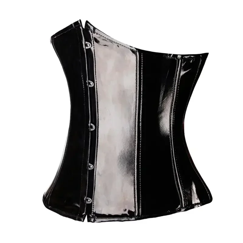 Women Corset Sexy Underbust Corsets And Bustiers Body Shaper Slimming PVC Lingerie Waist Trainning Tops Steampunk Corselet