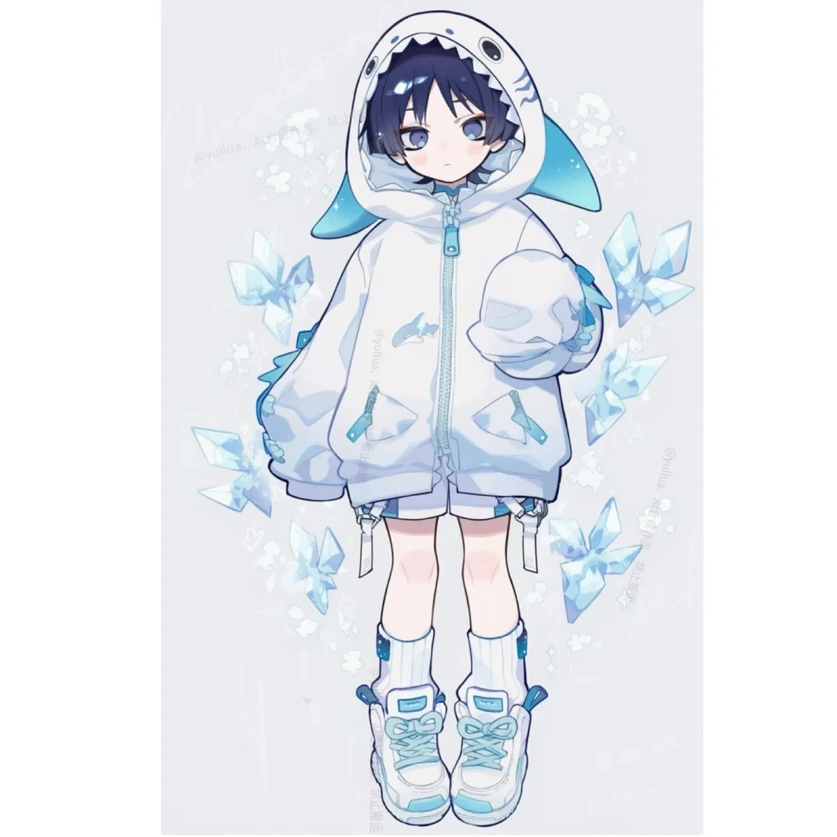 Genshin Impact Scatter Wanderer Q Version Симпатичные и изысканные украшения Книжная полка Креативные подарки для людей Акрил