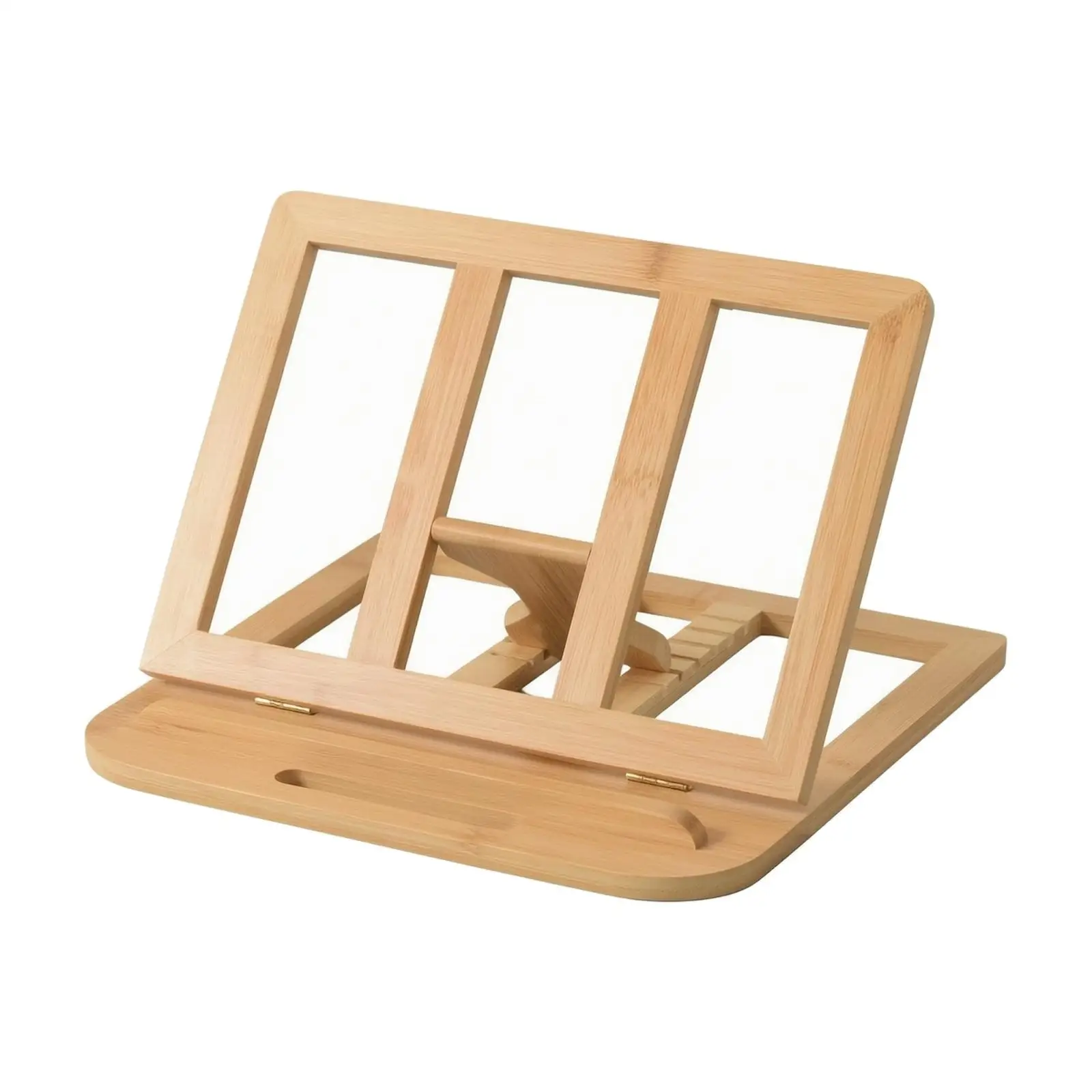 Solid Wood Adjustable Notebook Stand Foldable Desktop Book Holder Laptop Riser for Study Desk Home Office Reading