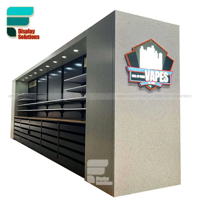 custom.Custom Smoke Shop Display Cabinet Glass Door Multi Layer Shelf Lockable Display Unit