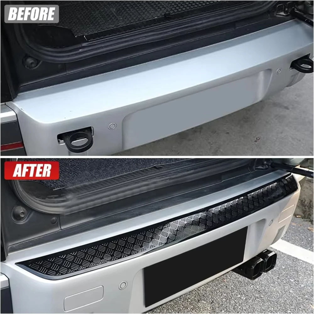Car Impact Strip For Land Rover Defender 90 110 130 Car Rear Bumper Anti-Scratch Protection Cover Trim Kit Decoration 2020-2025