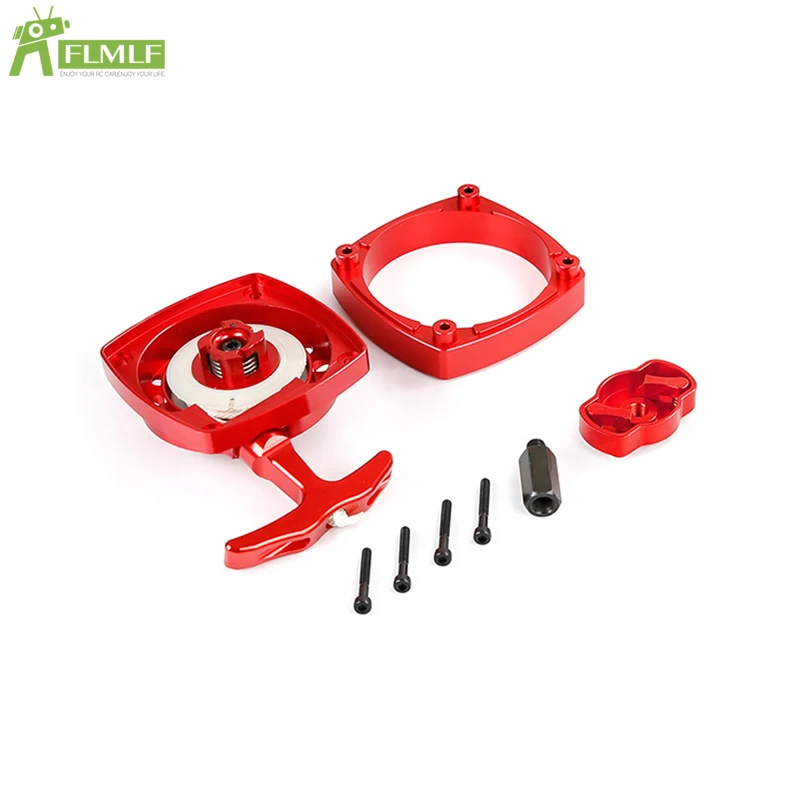 Legering CNC Super Easy Pull Starter Set Magnetisch Vliegwiel Bewerkingsvrij voor 1/5 HPI ROFUN ROVAN KM BAJA LT FG GoPed RedCat Rc Auto