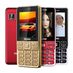 Haier-mobile phone M319 metal frame, 2G GSM, Dual SIM, Bluetooth, flashlight, MP3, radio, camera, Bighorn, push button,Cellphone