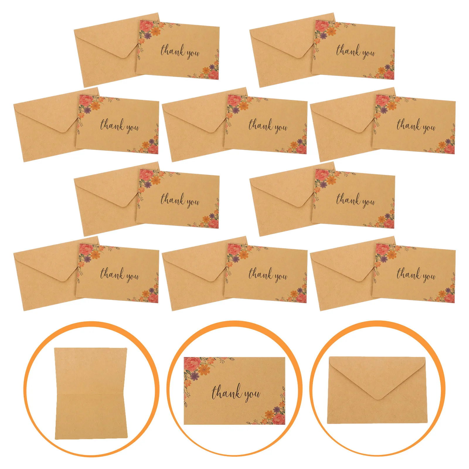 

10 Pcs Thank You Card Cards Happy Thanks Business Cute Wedding Professional Thank-you Grace