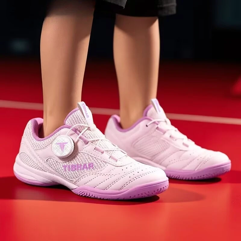 Classic Brand Table Tennis Shoes Mesh Breathable Tennis Shoes Quick Lacing Indoor Court Shoes Hard-Wearing Badminton Shoe Unisex