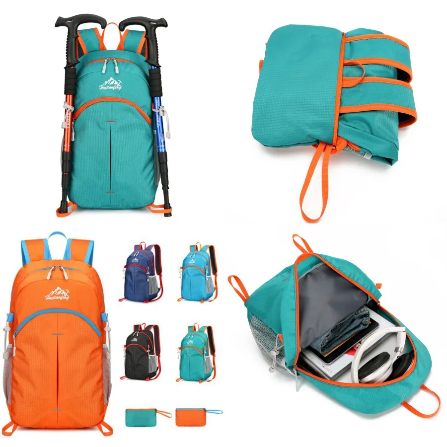 

【New style】Outdoor foldable backpack mountaineering bag water-proof travel sports bag large-capacity and lightweight backpack