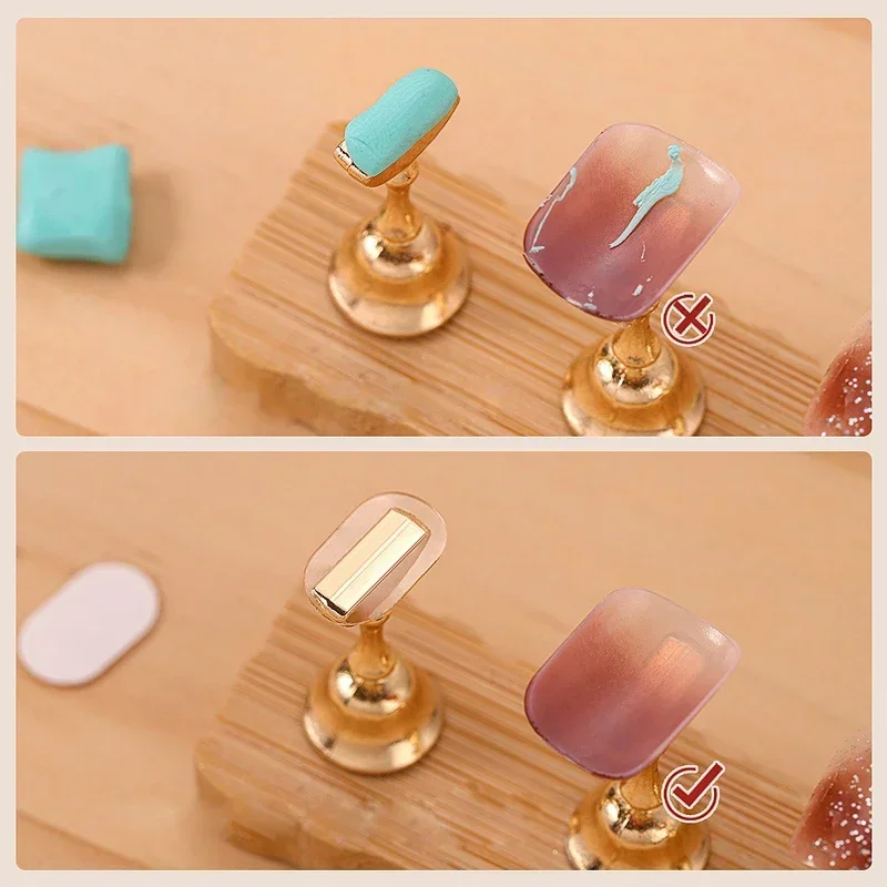 300 Piezas Cinta Adhesiva de Doble Cara para Uñas Soporte para Tips de Uñas Transparente Sin Rastros Tira de Manicura Uñas Postizas Herramientas de Exhibición 4