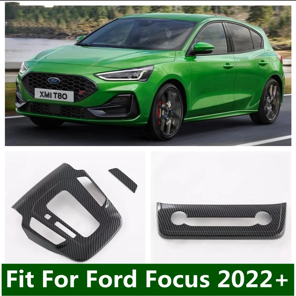 

ABS Carbon Fiber Shift Gear Panel Central Control Air Vent AC Outlet Frame Cover Trim For Ford Focus 2022 - 2024 Car Accessories