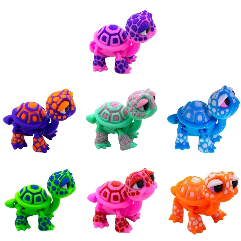 92MF 3D Printer Turtles Articulated Tortoise Ornament Tortoise Statues Fidgety Toy