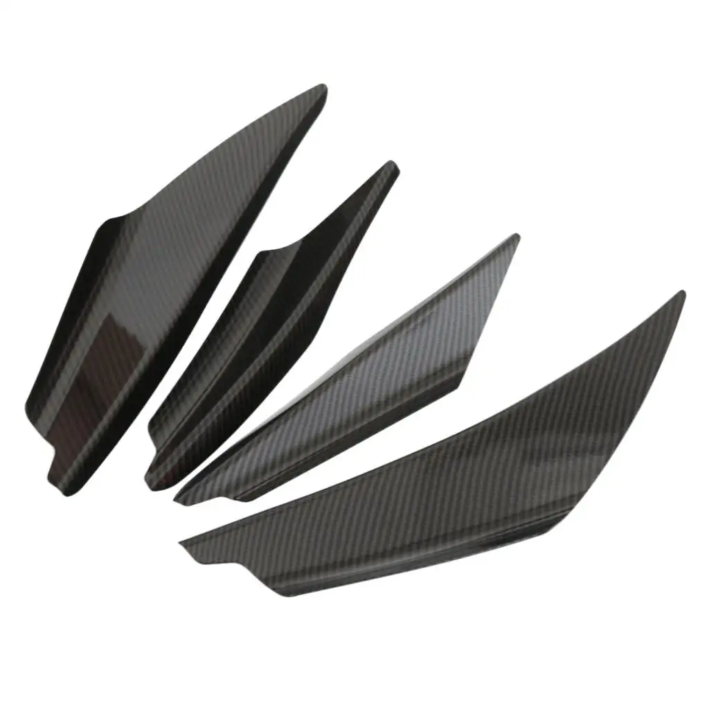 4-delige voertuig voorbumpervin carrosserie spoiler canards refit kit