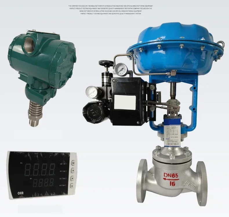 

Pneumatic Modulating Globe Valve 304 Stainless Steel with Smart Positioner 4-20mA Signal Processed Regulating Control Valve
