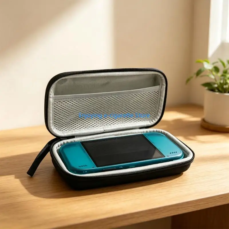 Portable Handheld Gaming Storage Case with Hard Shell, Contoured Interior, Soft Lining, Dedicated Screen Pad, Separate Y4QF