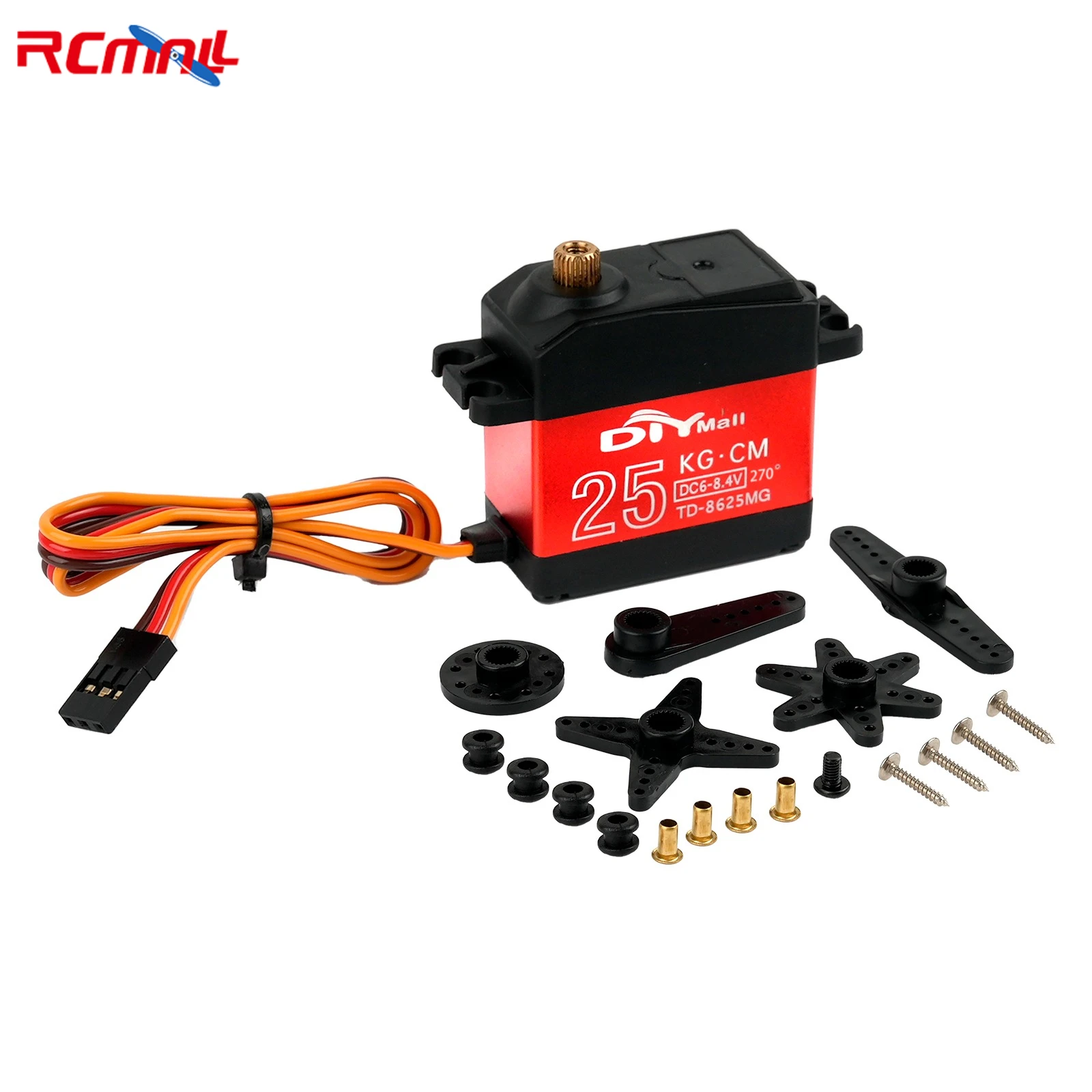 High Torque Digital Servo Full Metal Gear 15KG 20KG 25KG 30KG 35KG Carbon Brush Motor 180 270 360 Degree for RC Car Robotic Arms image 3