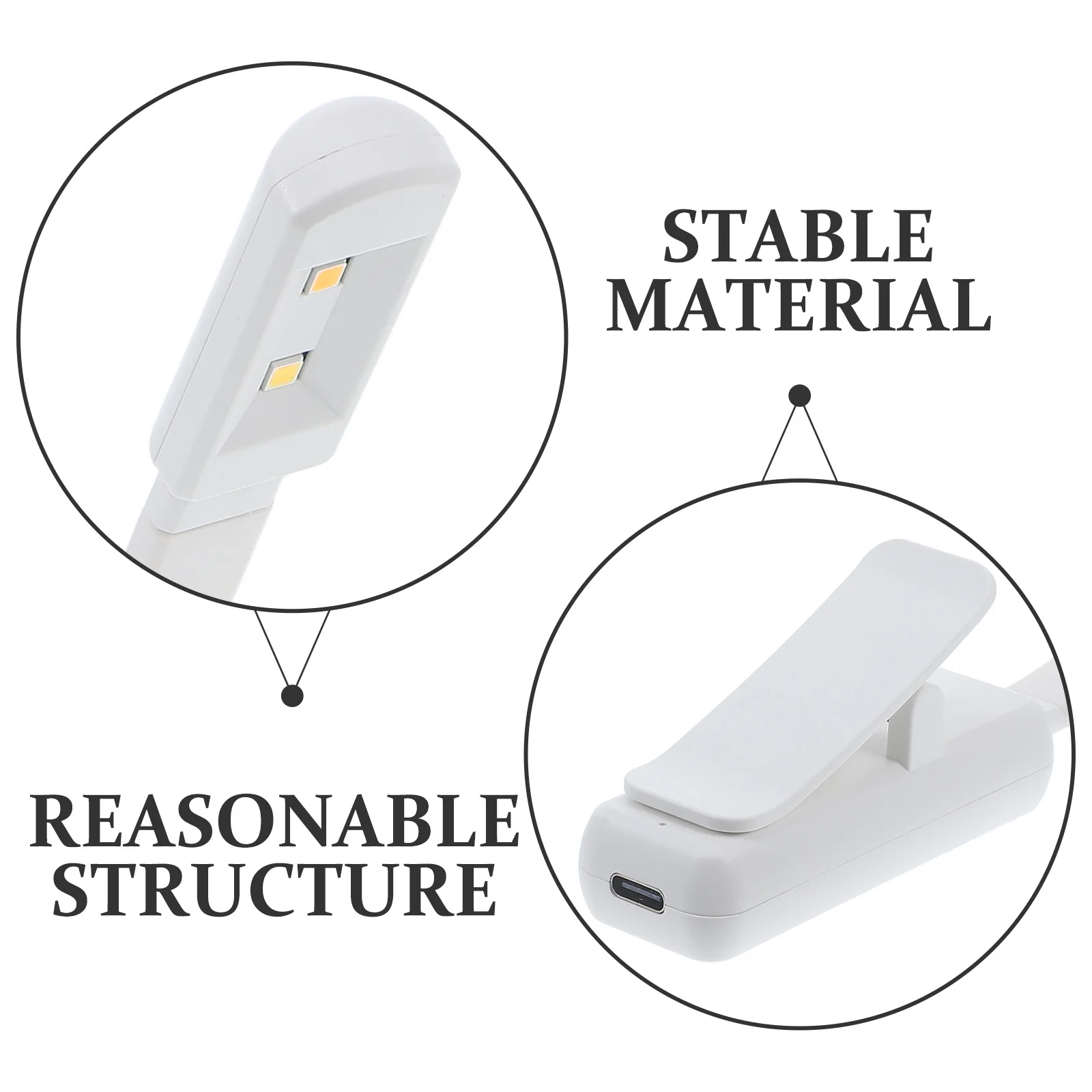 كتاب قابل لإعادة الشحن 3 ألوان درجة الحرارة Led كليب على القراءة العناية بالعين ضوء المصباح للسرير كتاب ضوء صغير محمول