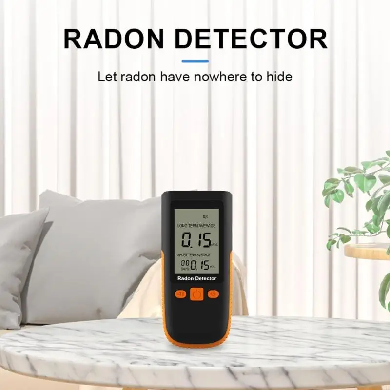 High Accuracy Radon Monitor For Indoor Air Quality Testing With Long Short Term Data Recording And Sound Light Alerts A2BB