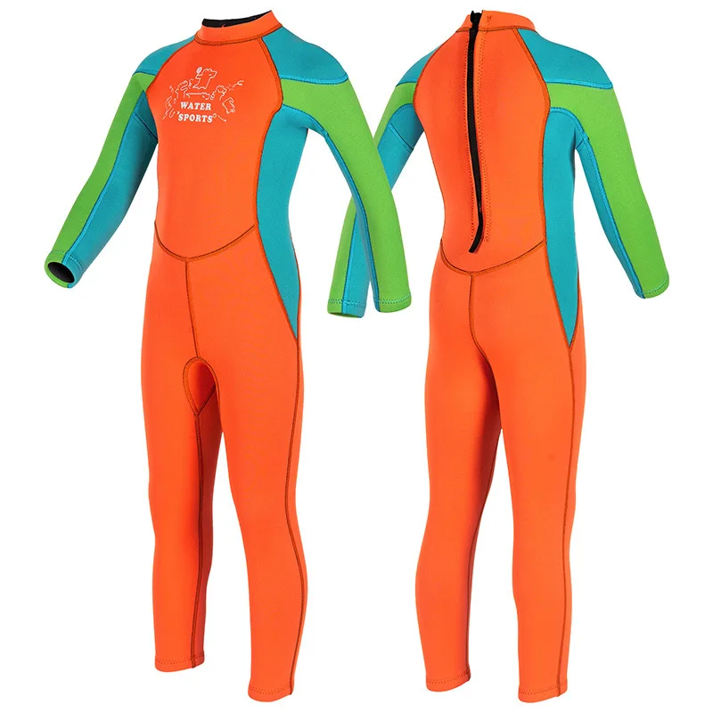 Children's Swimsuit 2.5MM One-piece Warm Sunscreen Swimsuit Swimming Class Warm Swimming Boys Swimming Thickened Swimsuit