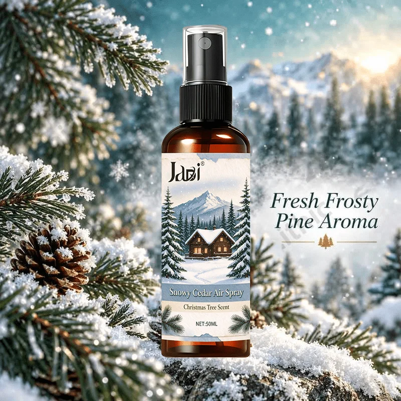 Christmas Tree Fragrance Spray 50ml, Frozen Pine Cedar Fresh Air Freshener, Artificial Tree Room Spray, Holiday Decoration