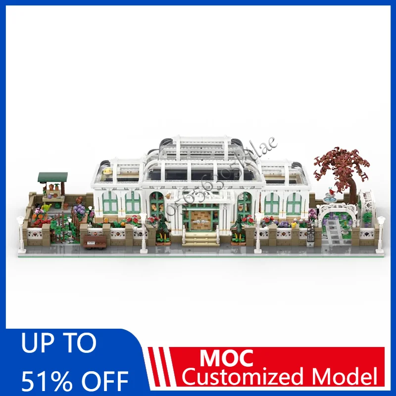 

1187 PCS MOC Creative City Street View Modular Botanical Garden Model Architecture Building Block Kids Assembly Bricks Toys Gift