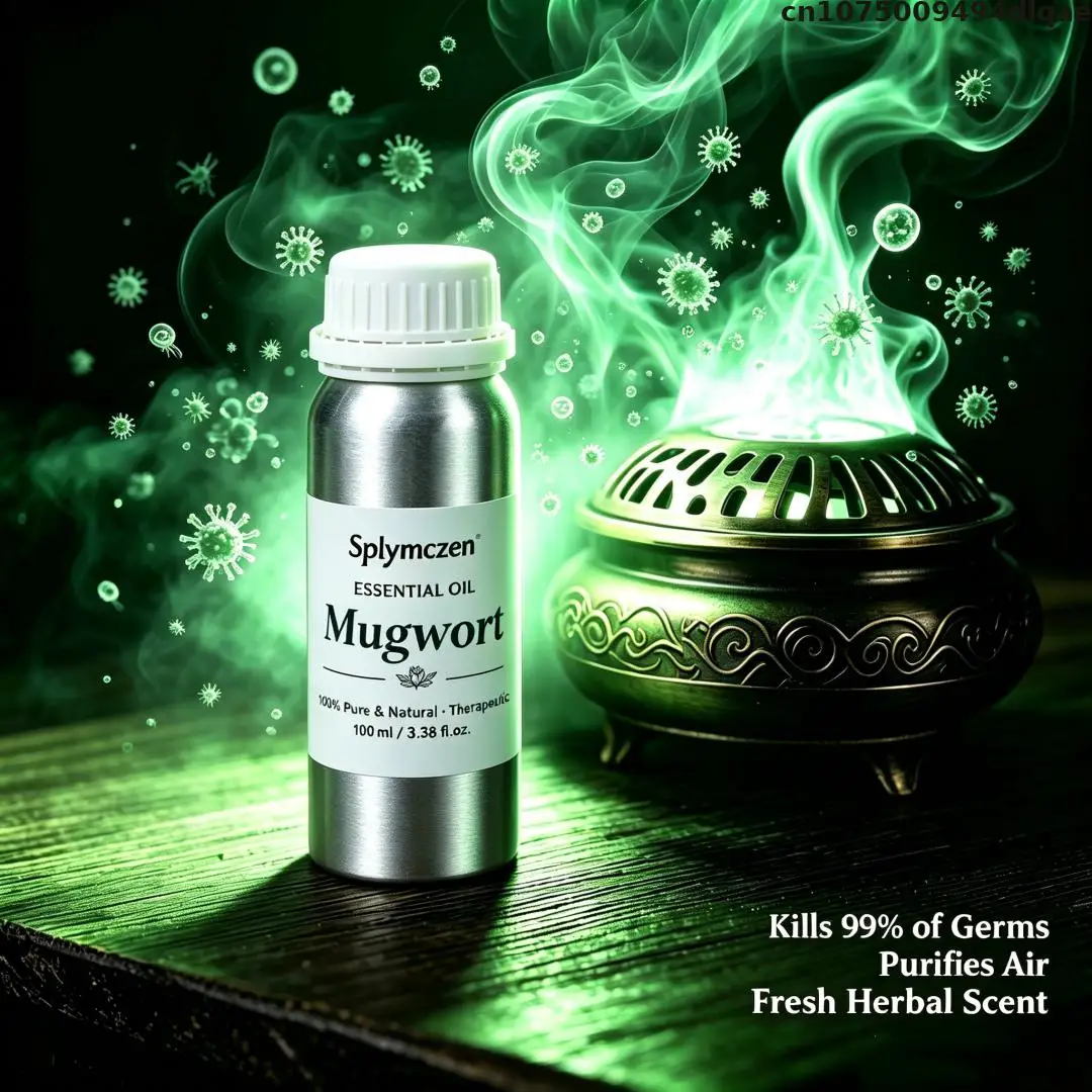 20/100ml Mugwort Fragrance Oil Reed Diffuser Oil Natural Aroma Oil For Home Humidifier Air Freshener Long Lasting Scent
