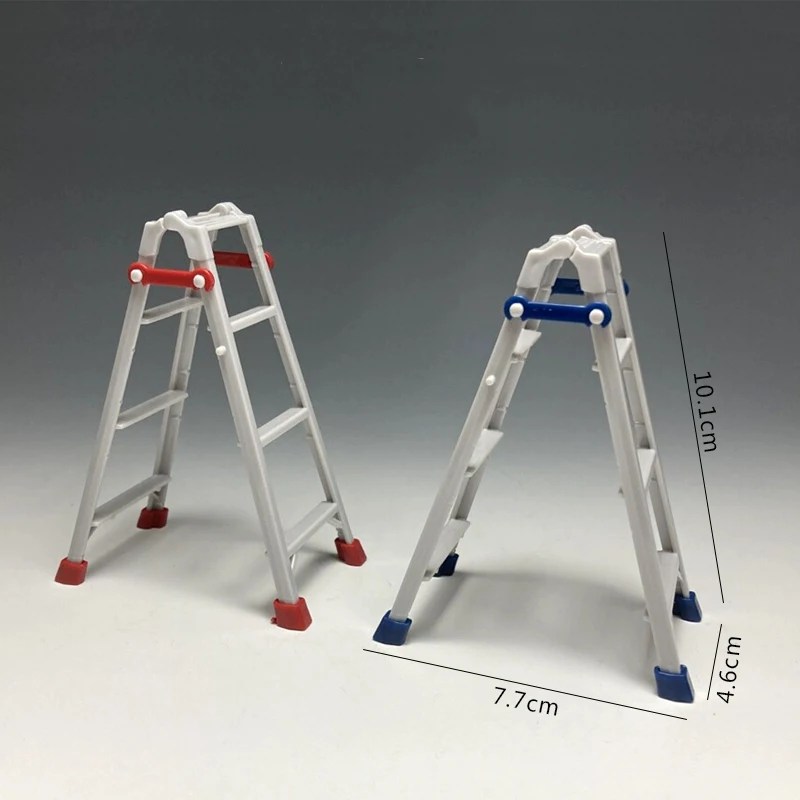 Mini Ladder Model Doll House Simulation Scene, Desktop Ornaments, Soldier Accessories, DIY Props, Ob11, 1: 12