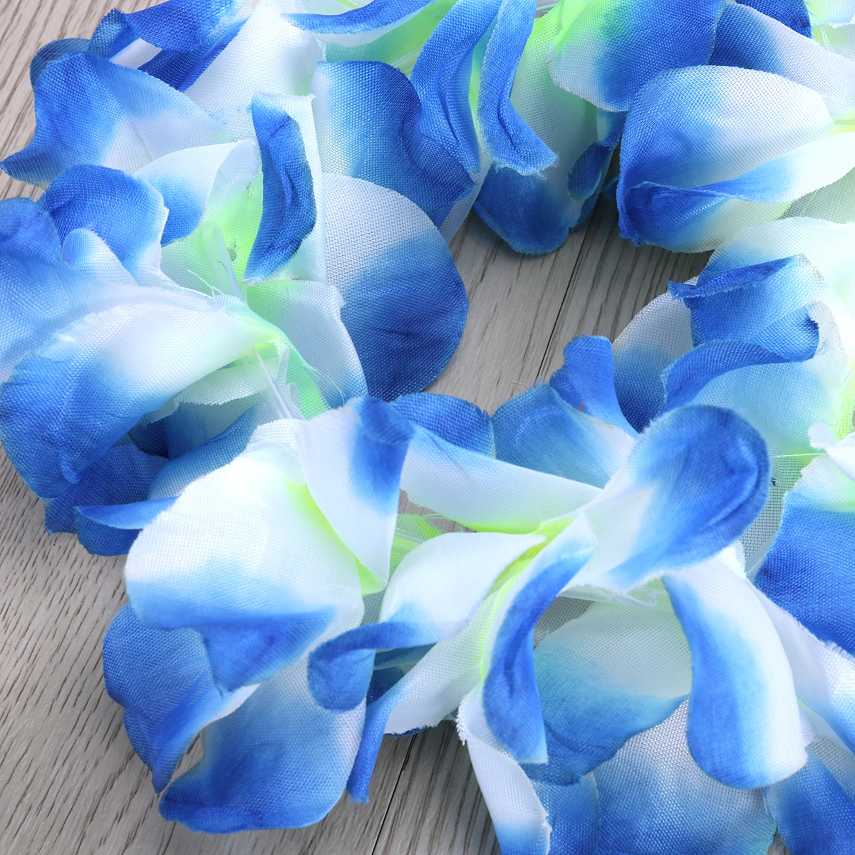 4 pezzi hawaiano Lei ghirlanda floreale ghirlanda primaverile fasce volant corona di fiori accessori realistici fatti a mano per fotografia di viaggio