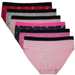 Hot Selling 1pc/lot Big Yards 2XL/3XL/4XL Print Flower Lady Cotton Large Briefs Women's Underwear Plus Size Mommy Pants 89556