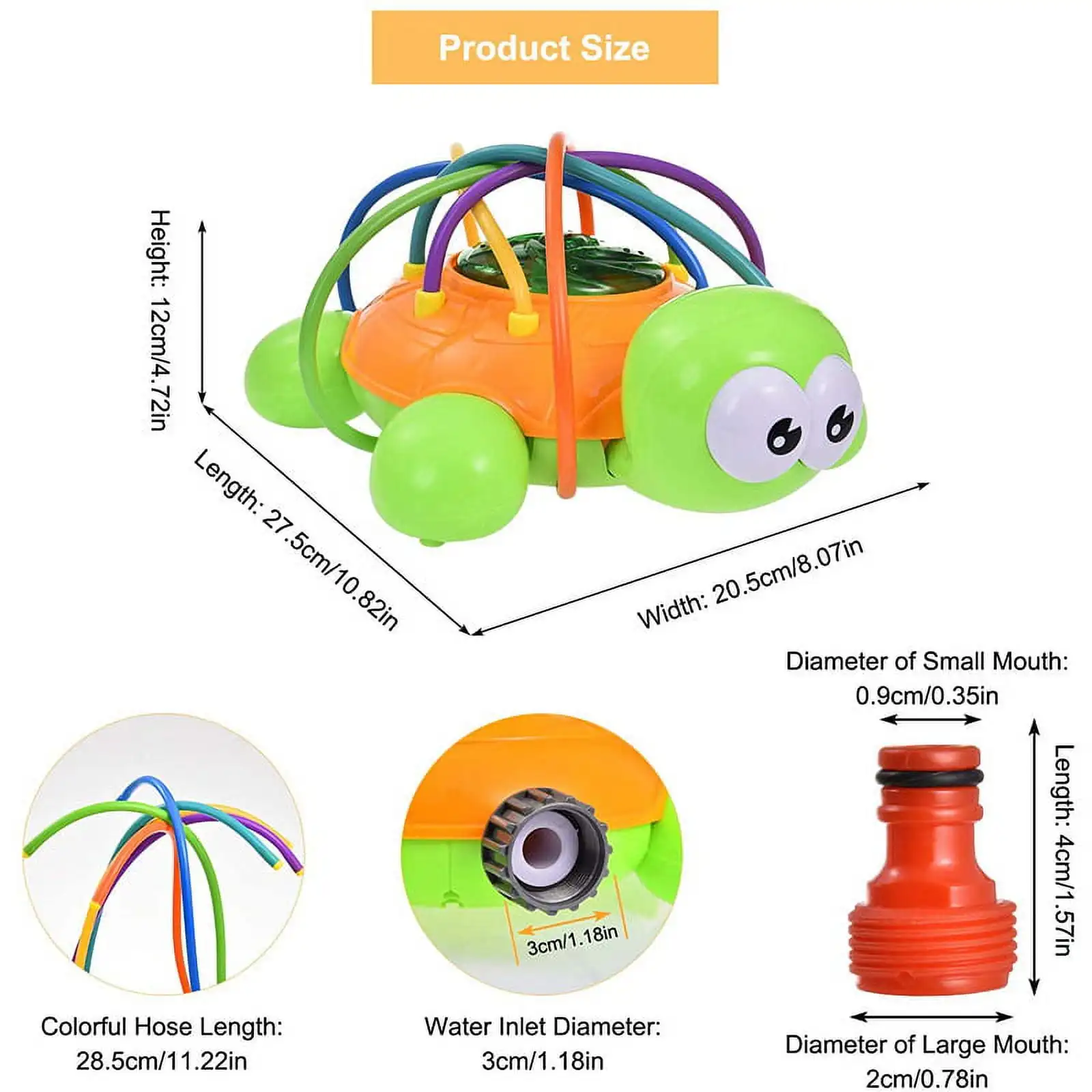 Zraszacz wody dla dzieci malucha zabawki na zewnątrz na podwórku wirujący żółw dziecięcy zraszacz zabawka letnie zabawki rozpryskiwania zabawny