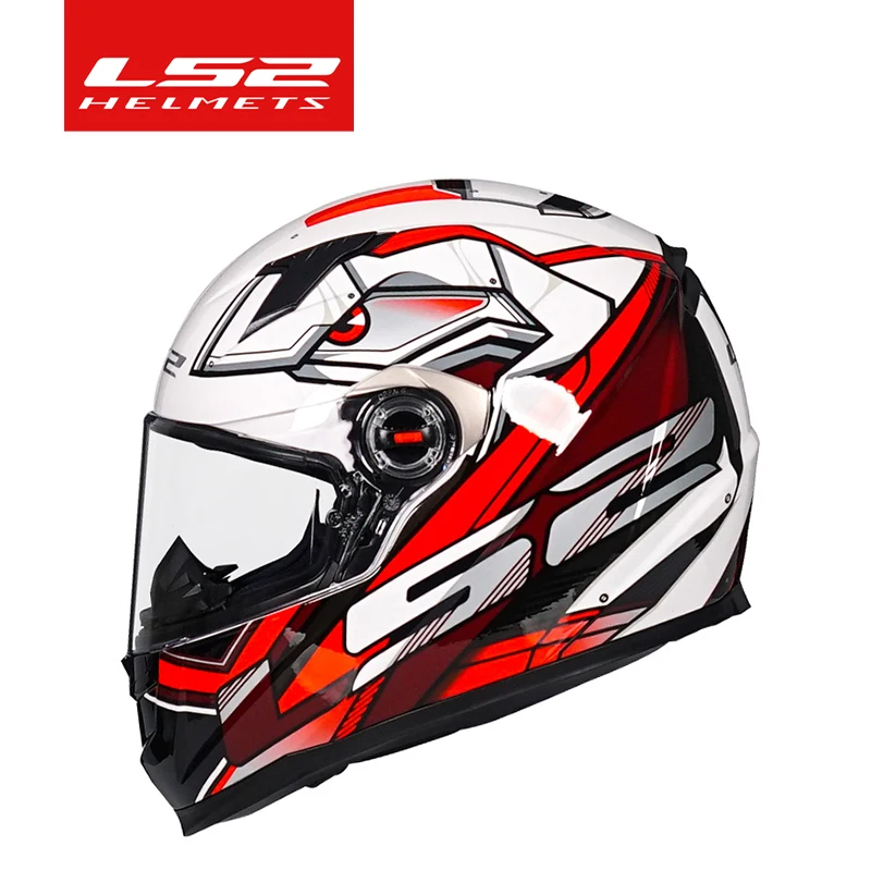 LS2 Full Face Motorcycle Helmet Men Women Motocross Helmet High-strength ABS Shell ECE Approved Motorcycle Accessories FF358