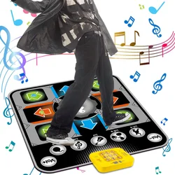 Electronic Dance Pad Multifunctional Piano Game Pad Outdoor Music Stepping Dance Mat Anti-slip 5 Game Modes 9 Difficulty Levels