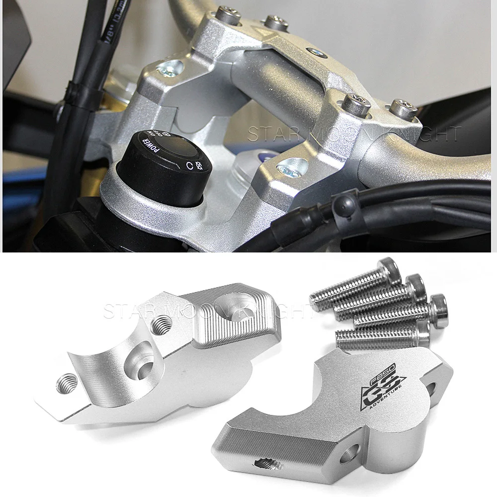 

Motorcycle Handlebar Riser For BMW F900R F900XR F850GS F 850 GS ADV Adventure Handle Bar Clamp Extend Adapter Accessories