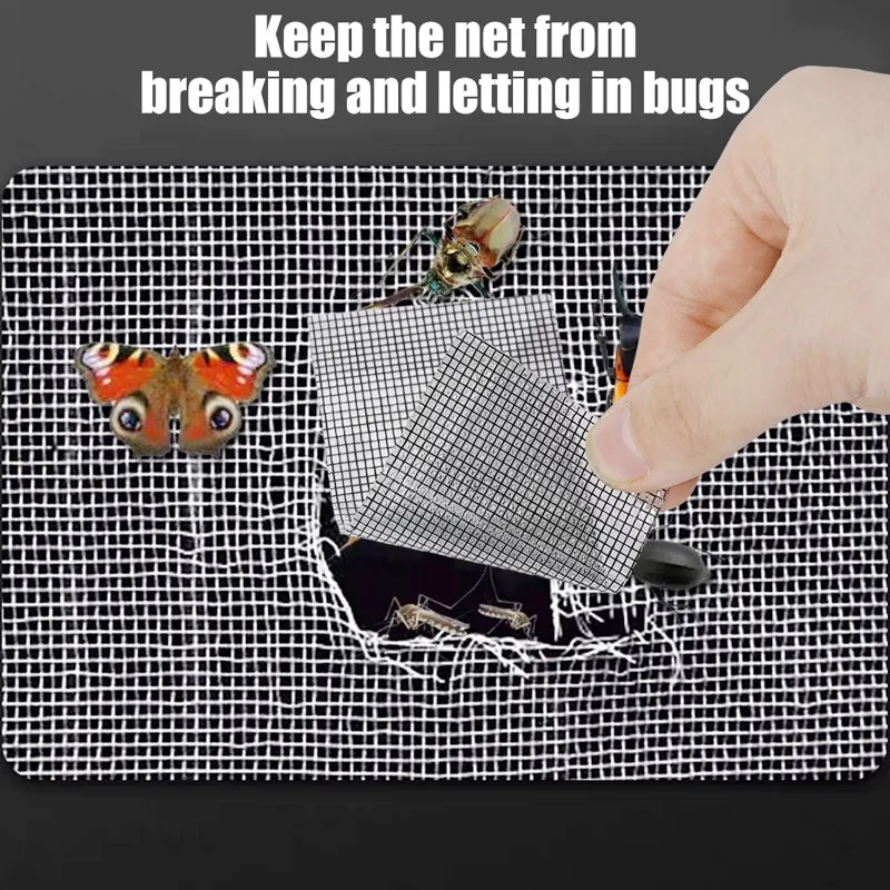 2-20 メートルの窓スクリーンパッチ簡単に適用防水窓スクリーン修理テープ蚊を防ぐ防虫自己粘着