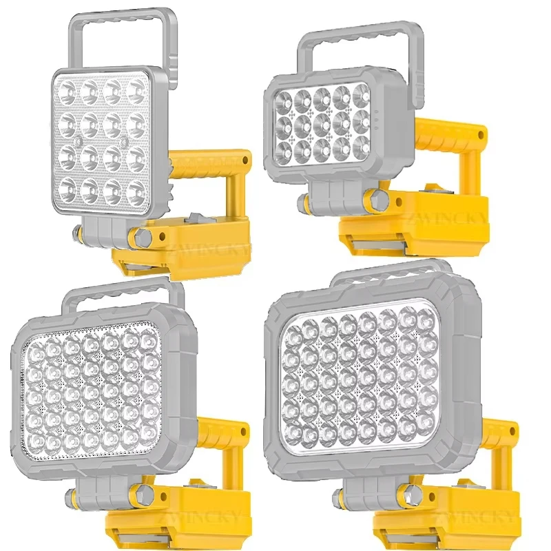 3/4/5/8Inch Led Light Portable Spotlights Cordless Outdoor Work Fishing Handheld Emergency Tool Light For Dewaltt 18V Battery