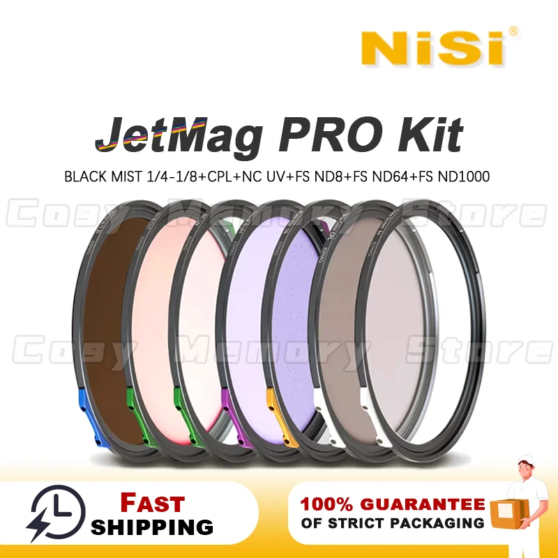 NiSi New JetMag PRO Magic Система быстрой установки фильтров FS ND CPL MIST NC UV 62 мм 67 мм 72 мм 77 мм 82 мм